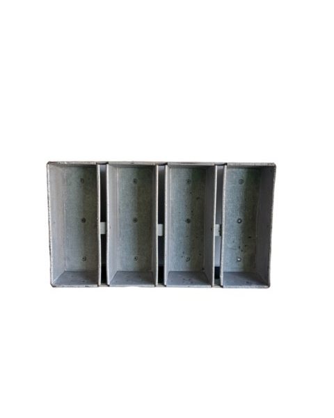 Alusteel koppel van 4  buslengte inwendig 280mm - Afbeelding 3