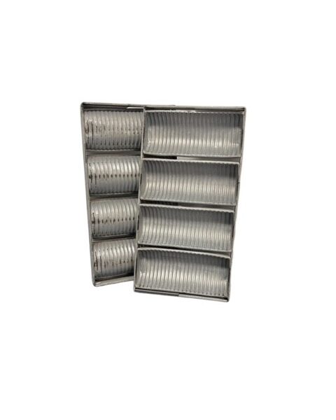 Alusteel ronde casinokoppel van 4    800 gram