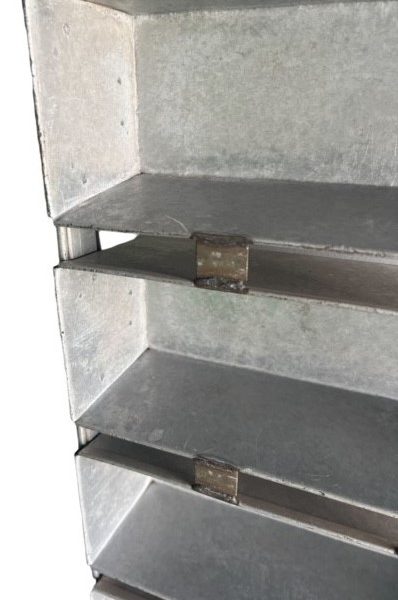Alusteel broodkoppel van 5  buslengte inwendig 295mm - Afbeelding 3