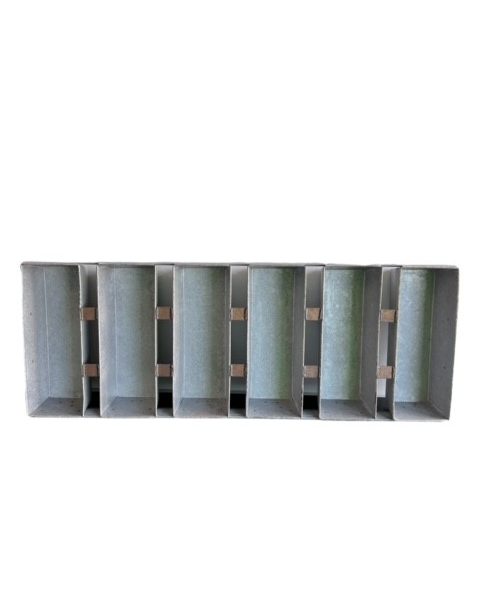 Alusteel broodkoppel van 6  buslengte inwendig 295mm - Afbeelding 3