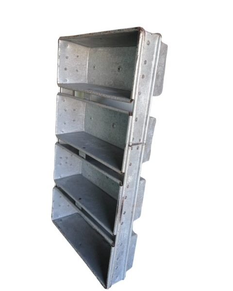 Alusteel koppel van 4  buslengte inwendig 280mm - Afbeelding 4