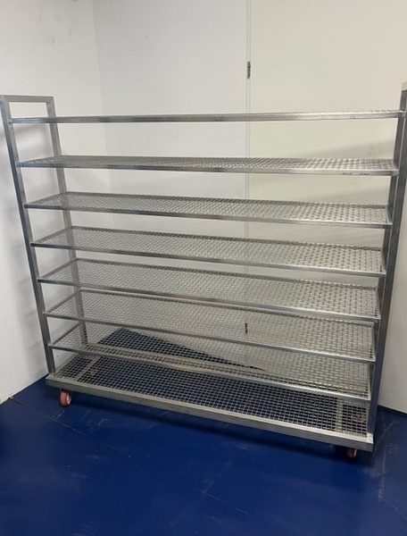 RVS enkele brood afkoelwagen