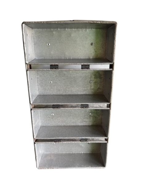Alusteel broodkoppel van 4  buslengte inwendig 295mm