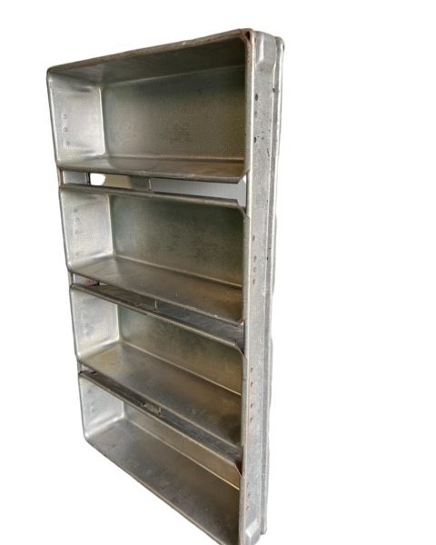 Alusteel broodkoppel van 4   buslengte inwendig 295mm Lage bus van 70mm - Afbeelding 2