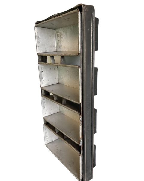 Alusteel broodkoppel van 4   buslengte inwendig 280mm - Afbeelding 2
