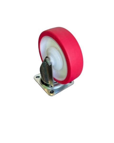 Adripeen wiel rond 125mm met gaffel - Afbeelding 2
