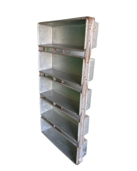Alusteel broodkoppel van 5  buslengte inwendig 320mm - Afbeelding 2