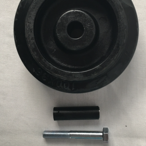 Hittebestendig ovenwiel  Losse rol  Rubber
