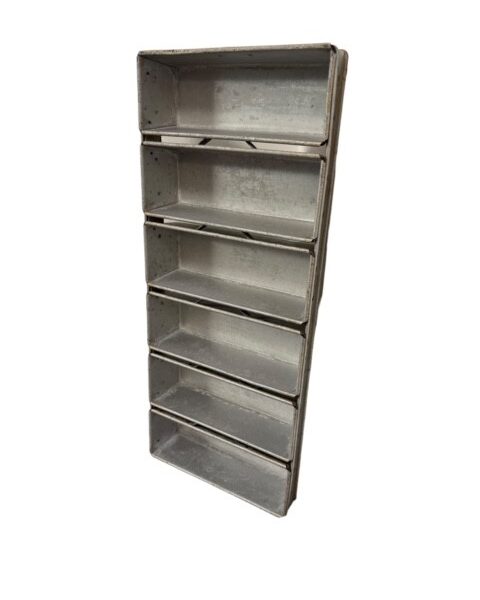 Alusteel broodkoppel van 6  buslengte inwendig 300mm - Afbeelding 2