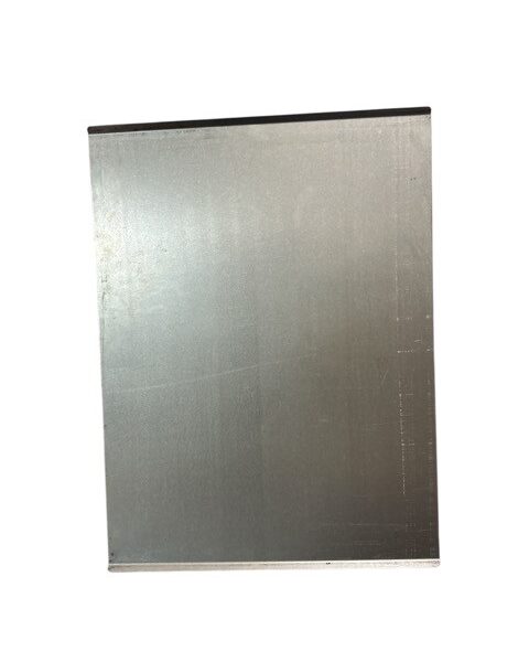 Alusteel poetsplaat 800x600x2 randen