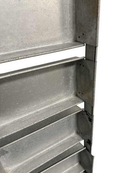 Alusteel vloerbroodkoppel van 4 Bus 300mm - Afbeelding 2
