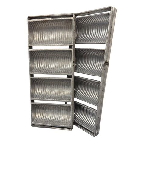 Alusteel ronde casinokoppel van 4    400 gram