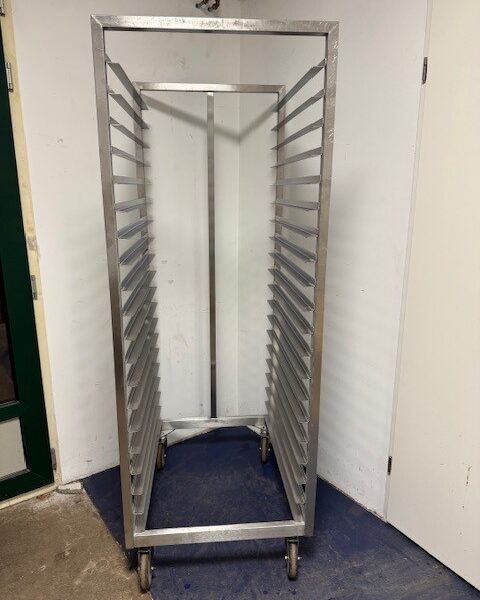RVS platenwagen 800x600mm  20 etages