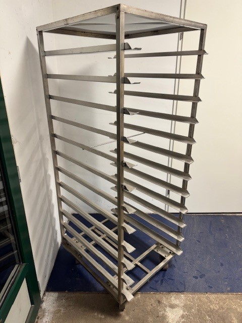 RVS bongard ovenwagen 800x600mm 12 etages - Afbeelding 2