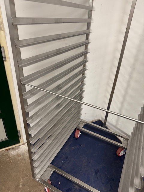 RVS platenwagen 800x600mm 20 etages - Afbeelding 3