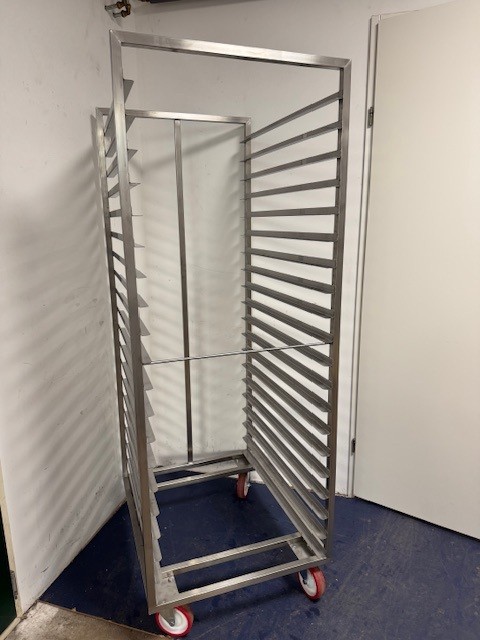 RVS platenwagen 800x600mm 20 etages